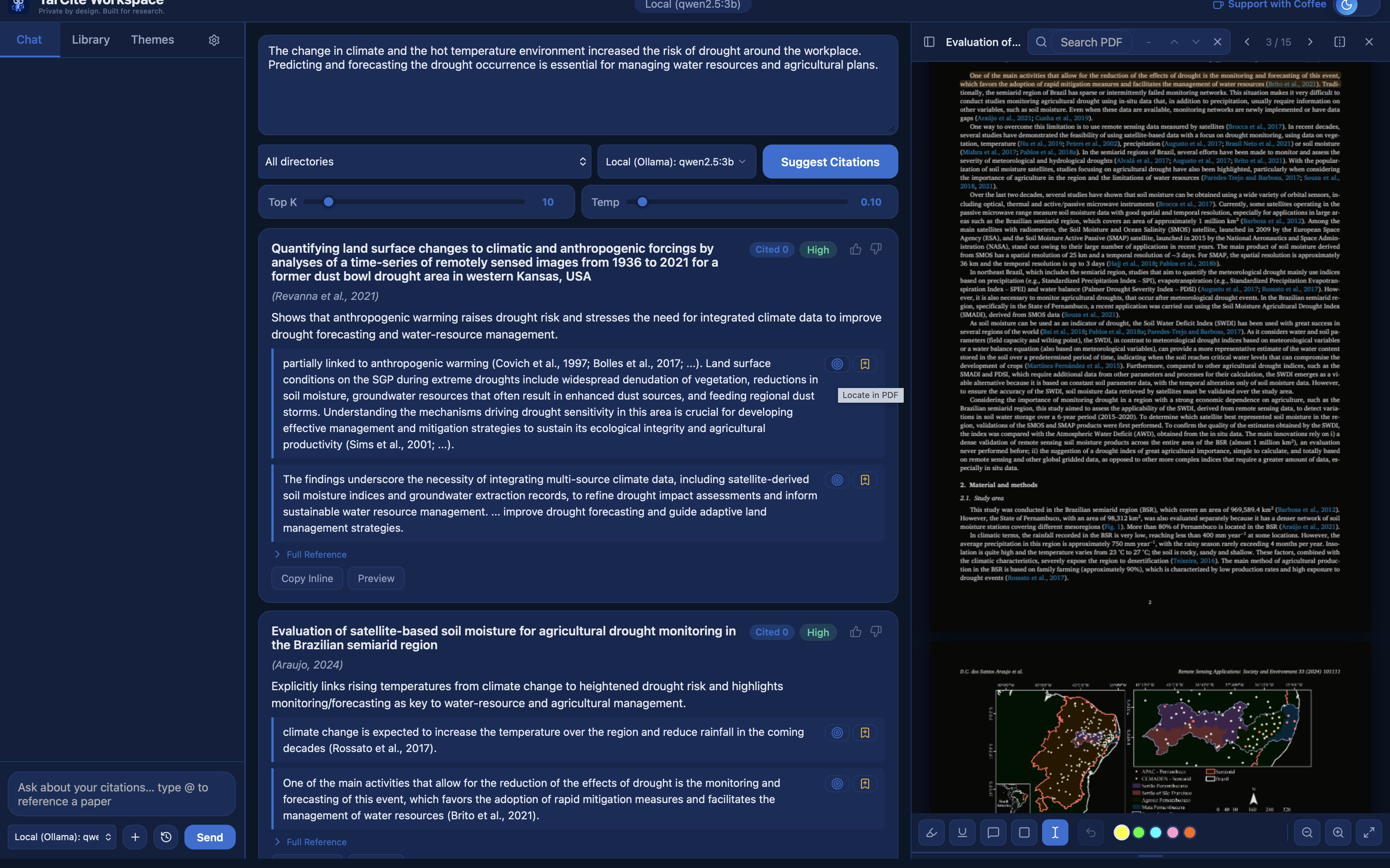 TarCite – PDF reader